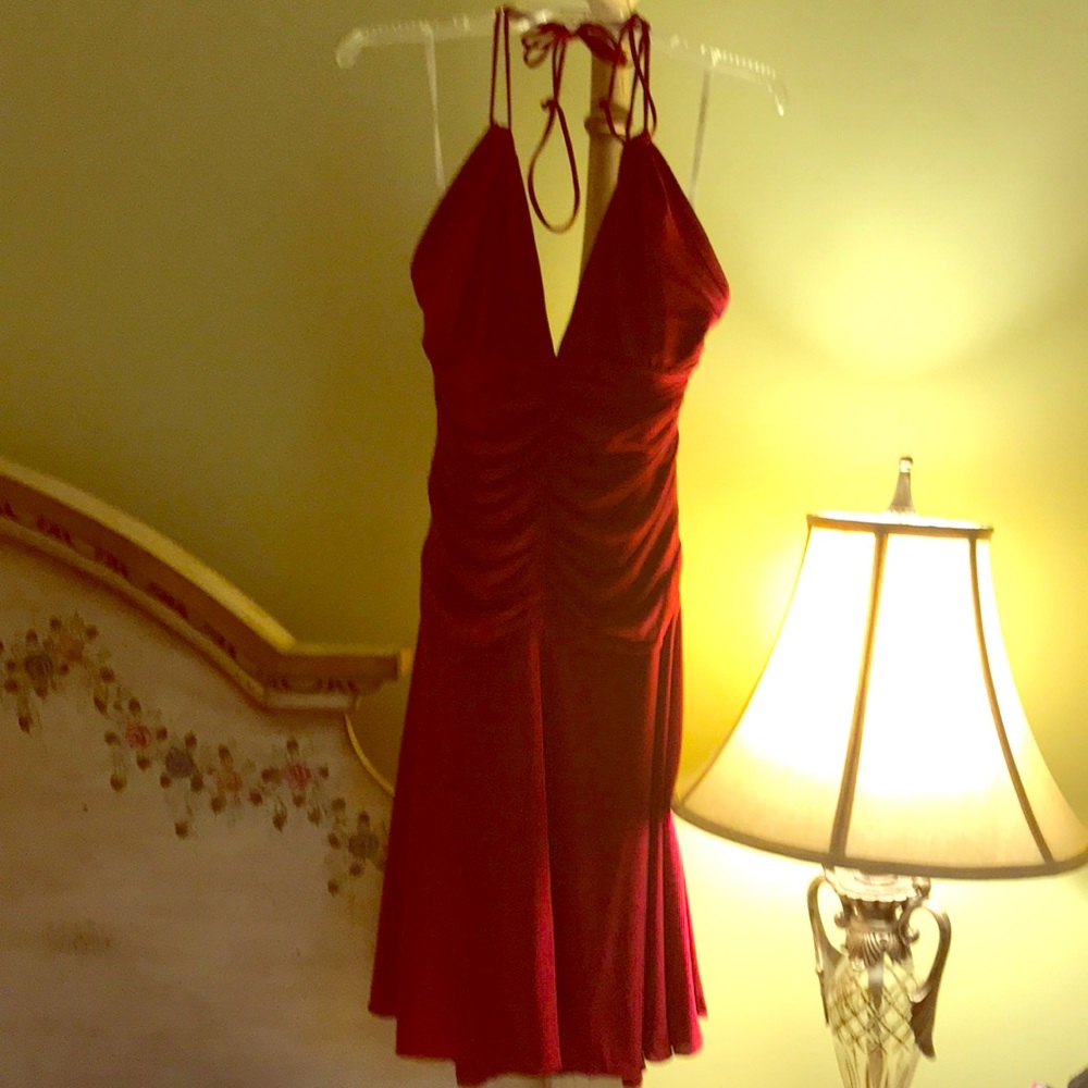 Bebe party dress, size m. Gorgeous color